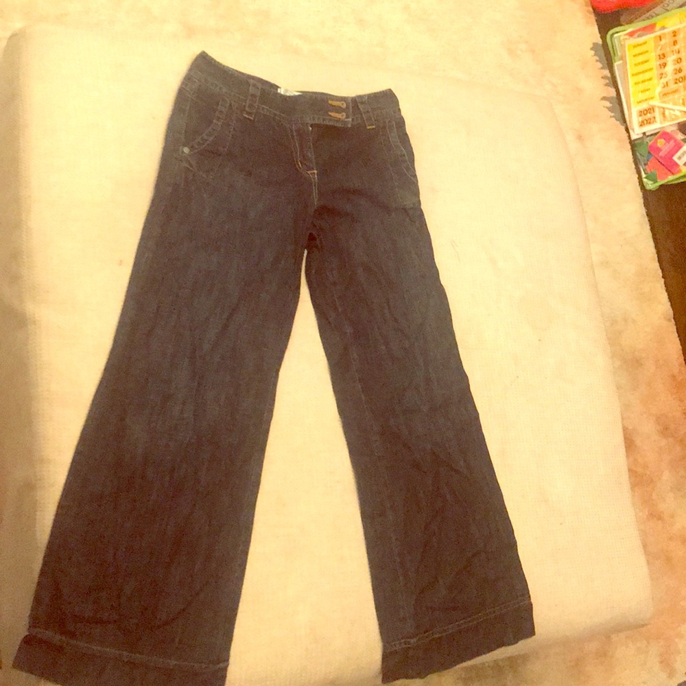 Dark denim jeans